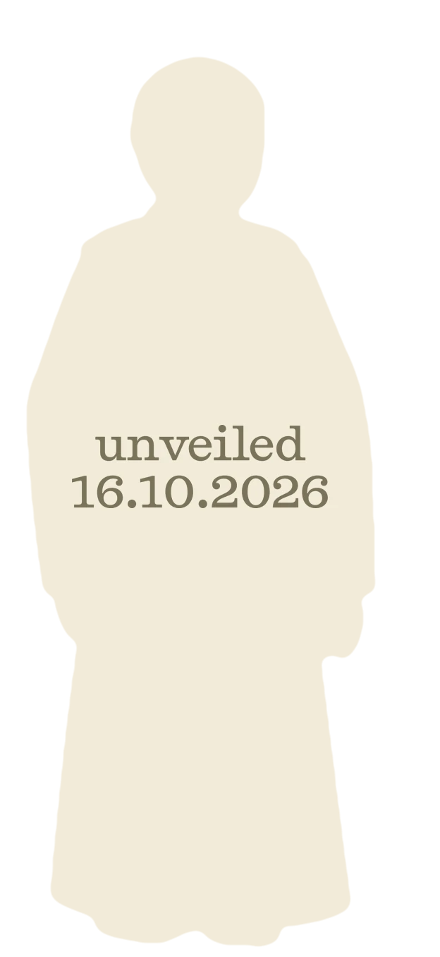 Silhouette of Plim, back. Unveiled 16.10.2026.